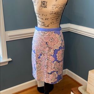 The Limited paisley pencil skirt, Sz 8
